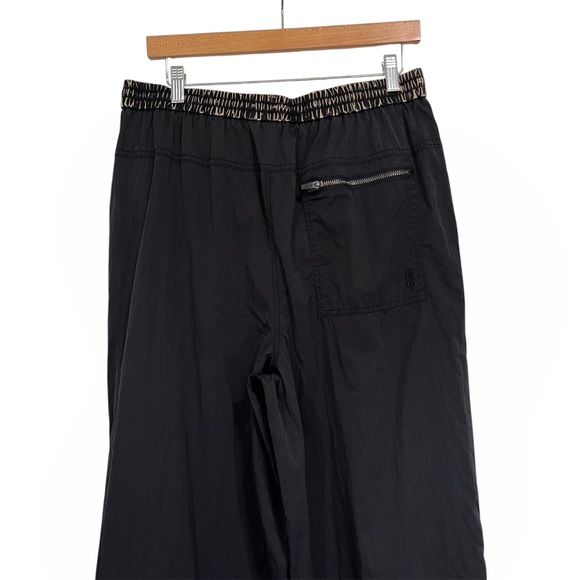 Free People Black Contrast Trim Cargo Jogger Track Pants M - Picture 9 of 10